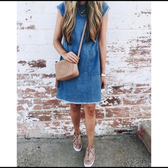 bp Dresses & Skirts - BP denim style dress size medium